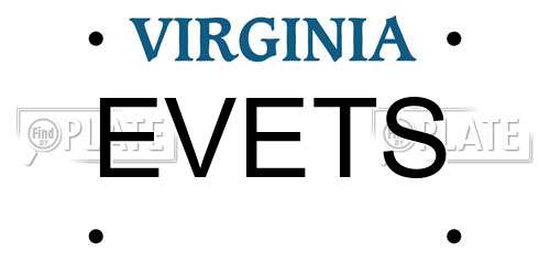 EVETS Virginia License Plate
