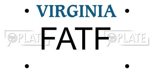 FATF Virginia License Plate