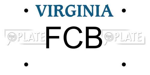 FCB Virginia License Plate
