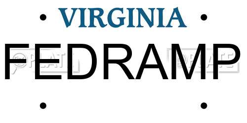 FEDRAMP Virginia License Plate