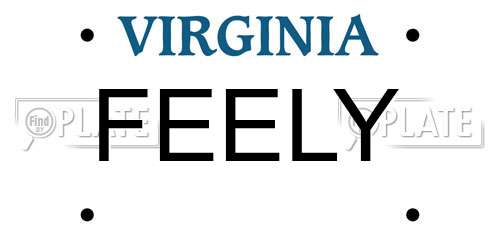 FEELY Virginia License Plate