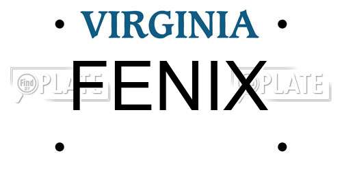 FENIX Virginia License Plate