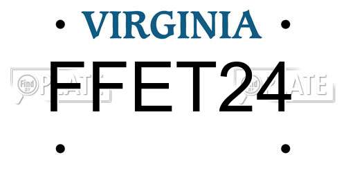 FFET24 Virginia License Plate