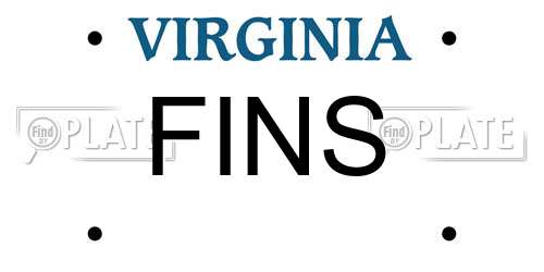 FINS Virginia License Plate