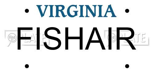 FISHAIR Virginia License Plate