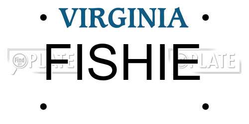 FISHIE Virginia License Plate