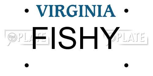 FISHY Virginia License Plate
