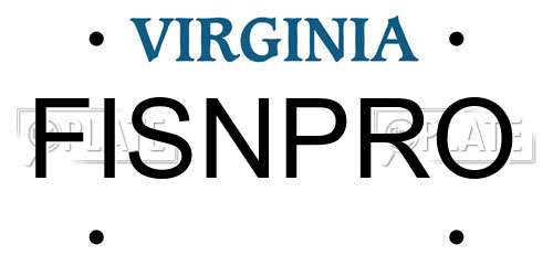 FISNPRO Virginia License Plate