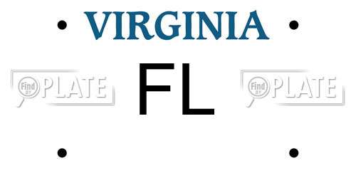 FL Virginia License Plate