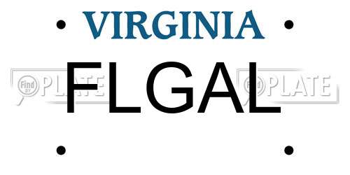 FLGAL Virginia License Plate