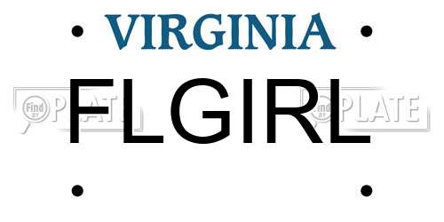 FLGIRL Virginia License Plate