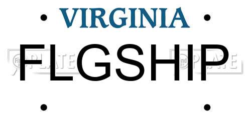 FLGSHIP Virginia License Plate
