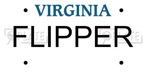 FLIPPER Virginia License Plate