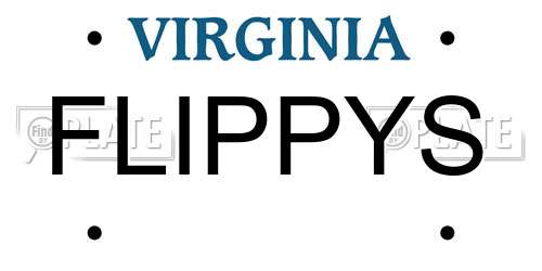 FLIPPYS Virginia License Plate