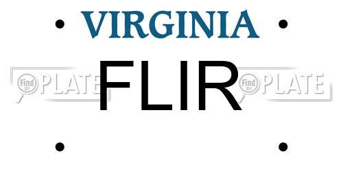 FLIR Virginia License Plate