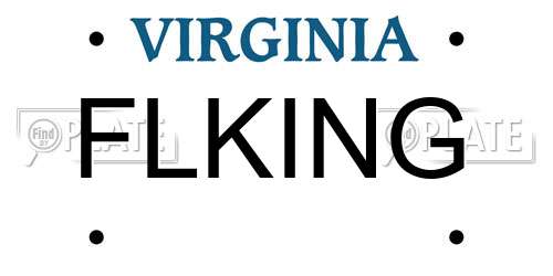 FLKING Virginia License Plate