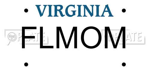 FLMOM Virginia License Plate