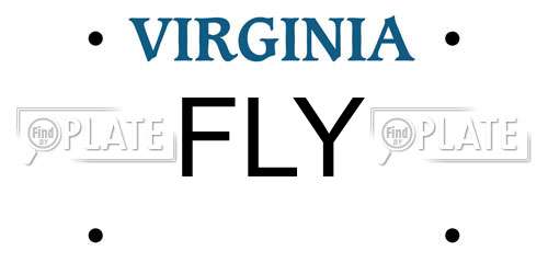 FLY Virginia License Plate