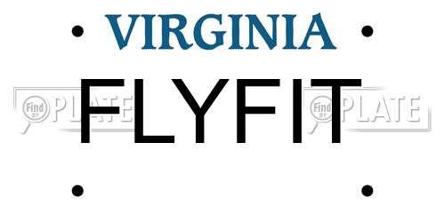 FLYFIT Virginia License Plate