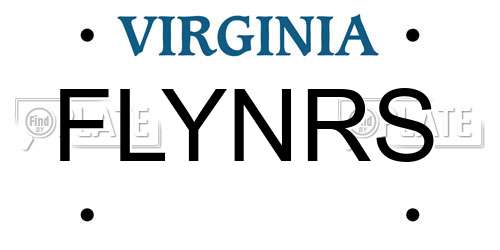 FLYNRS Virginia License Plate