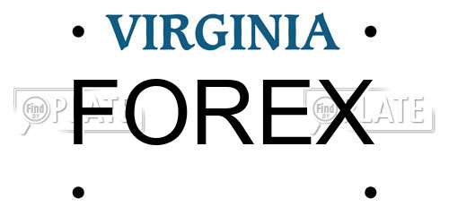 FOREX Virginia License Plate