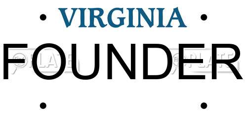 FOUNDER Virginia License Plate