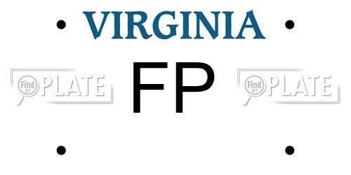 FP Virginia License Plate