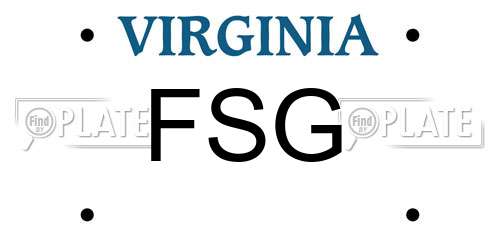 FSG Virginia License Plate
