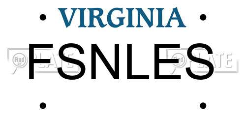 FSNLES Virginia License Plate