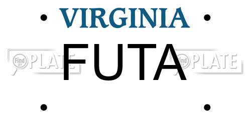 FUTA Virginia License Plate