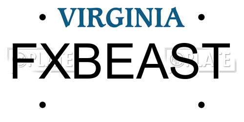 FXBEAST Virginia License Plate