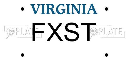 FXST Virginia License Plate