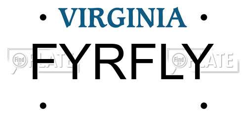FYRFLY Virginia License Plate
