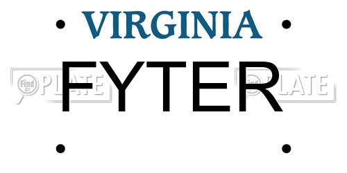 FYTER Virginia License Plate