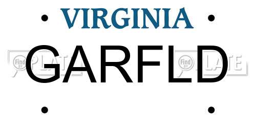 GARFLD Virginia License Plate