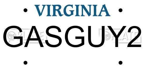 GASGUY2 Virginia License Plate