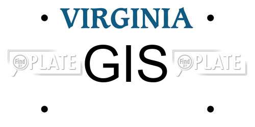 GIS Virginia License Plate
