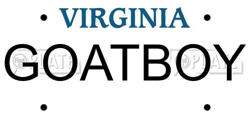 GOATBOY Virginia License Plate