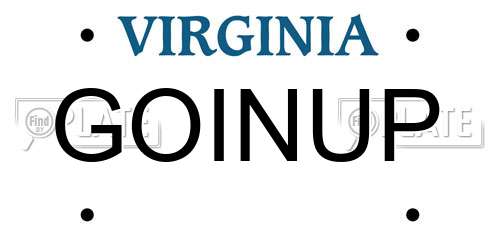 GOINUP Virginia License Plate