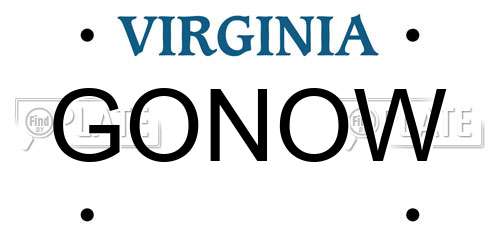 GONOW Virginia License Plate