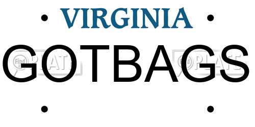 GOTBAGS Virginia License Plate