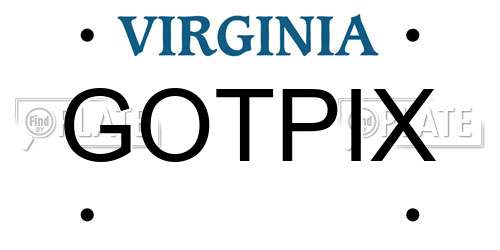 GOTPIX Virginia License Plate