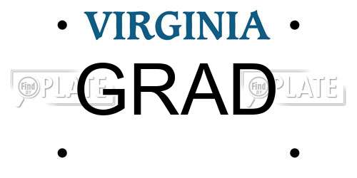 GRAD Virginia License Plate