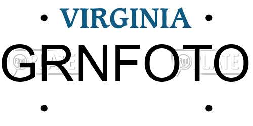 GRNFOTO Virginia License Plate
