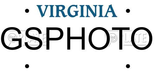 GSPHOTO Virginia License Plate
