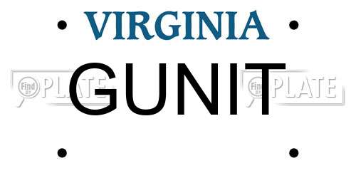 GUNIT Virginia License Plate