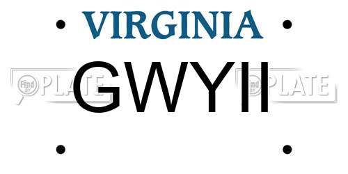 GWYII Virginia License Plate