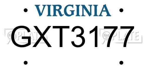 GXT3177 Virginia License Plate