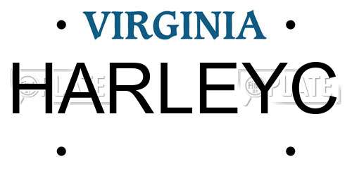 HARLEYC Virginia License Plate