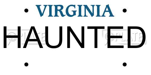 HAUNTED Virginia License Plate